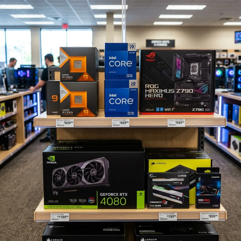 Computer Hardware Store Display